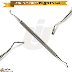 Dental Amalgam Plugger Condenser Composite Flat Plastic Filling Spatula Tool - Picture 1 of 2