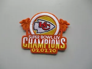 LOT OF (1) NFL KANSAS CITY CHIEFS SUPER BOWL LIV CHAMPIONS PATCH STYLE B 54A - Picture 1 of 1