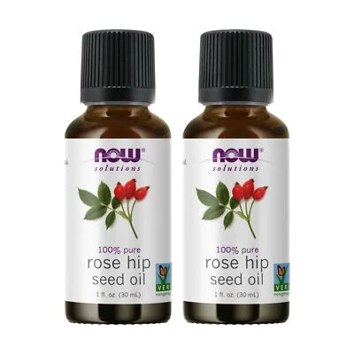 2x Aceite esencial de semilla de rosa mosqueta natural 100 % puro NOW 1 OZ 30 ml Foto 1 de 4