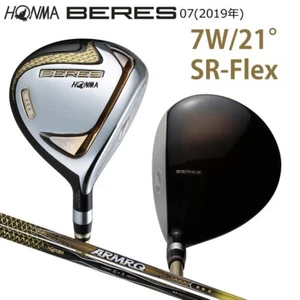 HONMA BERES 07 3-Star 7W 21° Fairway Wood RH ARMRQ42 SR Flex 3S Shaft Japan 2019 - Picture 1 of 8