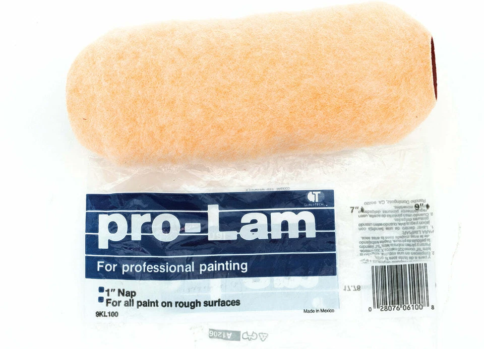 Cubierta de rodillo Quali-Tech 9" núcleo fenólico de siesta tela pro-Lam Foto 1 de 1