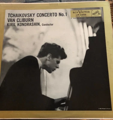 TCHAIKOVSKY Concerto No. 1 - Van Cliburn Classical RCA Victor Red Seal LP Record - Image 1 of 4