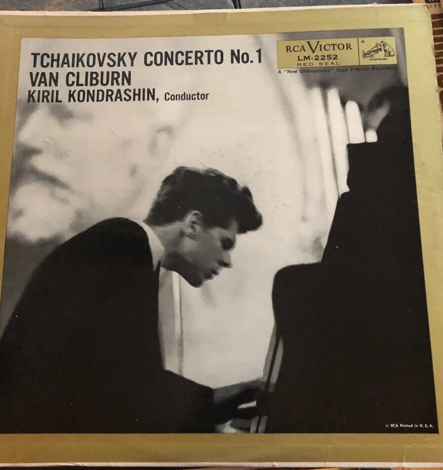 TCHAIKOVSKY Concerto No. 1 - Van Cliburn Classical RCA Victor Red Seal LP Record - Image 1 of 4