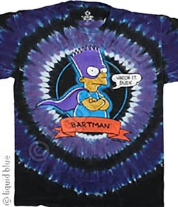 CAMISETA THE SIMPSONS-BARTMAN CONCENTRIC-HOMER-TIE DYE Talla L Limitada-RARA - Imagen 1 de 3