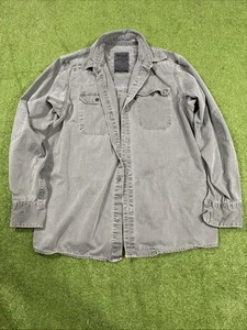 Camisa de Trabajo Levi Strauss Marca Dos Caballos Para Hombre Mediana M Gris - Imagen 1 de 7