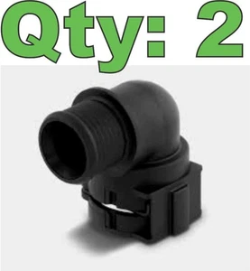 (2) Normaquick PS3 0702-8004-012 NW12 90° Coolant Hose Connector - Picture 1 of 5