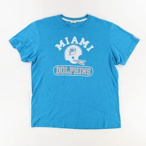 Hommage Miami Dolphins Retro Helm T-Shirt Blau Herren 2XL - Bild 1 von 6