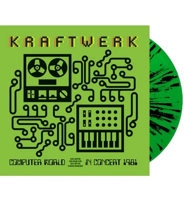 Kraftwerk - Computer World In Concert 1981 LTD Hand Numbered  SPLATTER VINYL LP - Image 1 of 2