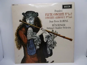 Pergolesi, Flute Concerti Nos 1&2, Rampal, Münchinger, UK DECCA SXL 5104 LP 1964 - Picture 1 of 6