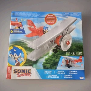 SONIC - 2.5 TORNADO BIPLANE WITH SONIC KIDS TOY playset - Picture 1 of 13