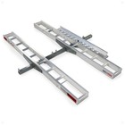 Black Widow Double Motorcycle Carrier with Ramp for 2" Hitch, 600 Pound Capacity