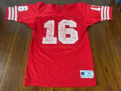 Camiseta de colección de los San Francisco 49ers Joe Montana Champion NFL talla 40 Foto 1 de 4