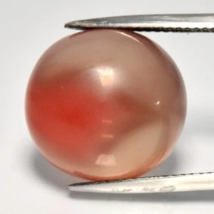 💎 15.66ct Cushion Cabochon Natural Orange Light Purple Chalcedony - Africa Gem - Picture 1 of 4
