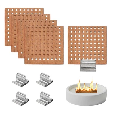 5 Set 1.6x1.6 Wood Wicks for Candles Making, Round Holes Hollow Wick - Image 1 of 4