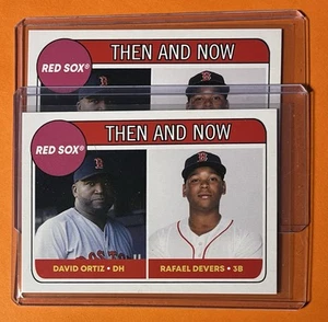 2018 Topps Rafael Devers RC TBT Throwback Thursday David Ortiz Red Sox/Giants - Imagen 1 de 2