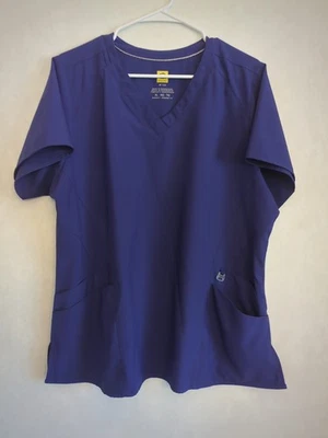 Blusa Médica WonderWink Para Mujer Cuello en V P Púrpura, Talla XL Foto 1 de 2