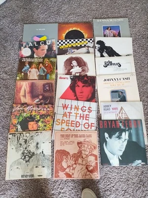 $8  Rock vinyl LPs  - YOU PICK- Doors, Beatles, Johnny Cash, Van Morrison, Falco Foto 1 de 4