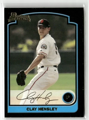 2003 BOWMAN #232 CLAY HENSLEY GOLD SAN FRANCISCO GIANTS - Image 1 of 2
