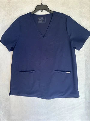 FIGS Women’s Technical Collection Uniform Work Scrubs Top Navy Blue Size XXL - Image 1 of 4