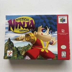 SOLO EN CAJA Mystical Ninja Starring Goemon 64 N64 Auténtico OEM Original SIN JUEGO - Imagen 1 de 18