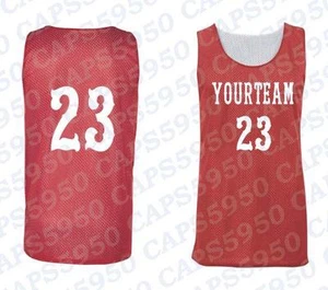 Maßgeschneidertes Basketball Trikot Dachs Pro Netz Wendebar IHREN TEAMNAMEN NUMMER hinzufügen - Bild 1 von 14