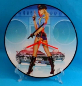 HOT ACTION COP (band)  Upcycled 12" WALL CLOCK Vinyl Record Picture Disc 12P125 - Picture 1 of 6