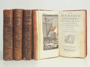 1777. Mme Gomez. Les journées amusantes dédiées au Roi 4/4 vols - Picture 1 of 12