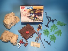 TIMPO VINTAGE TIPTOPS TOYS WESTERN USA 3 COWBOYS & RAFT BOXED SET N.MINT RARE