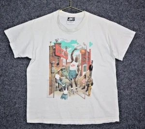 Nike Shirt Kids M 10-12 White 1994 Black Label Vintage Michael Jordan Hoop Hero - Picture 1 of 13