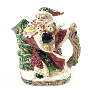 Vtg Fitz and Floyd Omnibus Old World Santa Toys Evergreen Figural Creamer 1994 - Picture 1 of 7