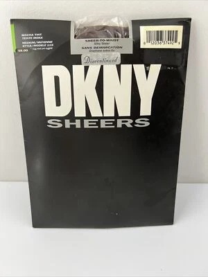 DKNY Sheers, Sheer to Waist Size Medium ￼Mocha Tint￼ Hard To Find Discontinued￼￼ - Image 1 of 4