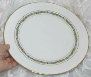 2 ~NORITAKE MACON #6717 Dinner Plate 10.5" White Porcelain Gold Gilt Floral 1960 - Picture 1 of 6