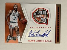 Nate Tiny Archibald 2019-20 Panini Chronicles Playoff Auto Hall Of Fame Celtics