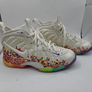 Nike Little Posite Pro "Fruity Pebbles" 3.5Youth Sneakers White Multicolor 64479 - Picture 1 of 8