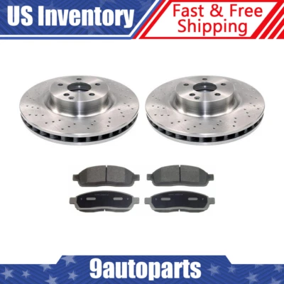 Rotores de freno delanteros y pastillas de freno metálicas para Mercedes-Benz CL550 2007-2008 Foto 1 de 4