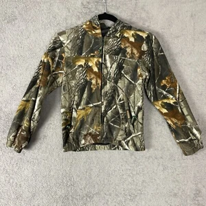 Remington Camo Jacket Youth 8/10 Black Brown Realtree Full Zip Hunting Outdoor - Picture 1 of 10