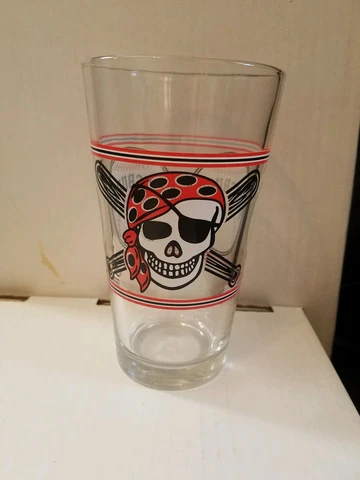 PITTSBURGH PIRATES Mug Glass Cup Skull Jolly Roger Logo with Balls MLB BASEBALL Cover