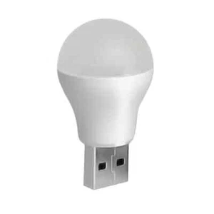 Mini LED Glühbirne mit USB Anschluß Lampe Licht Light Leuchte USB-Port Notlicht - Bild 1 von 9