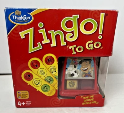 NIB NEW Zingo TO GO Game in CAR Thinkfun! Bingo with a Zing! Ages 4+ - Image 1 of 4