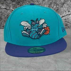Custom Rhinestone Hornets Fitted - Picture 1 of 3