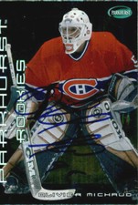 Olivier Michaud Signed Autograph 02/03 Parkhurst Rookie card Montreal Canadiens