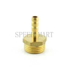 Raccordi per tubo carburante tubo carburante tubo spinato ottone 6 mm 1/2" connettore accoppiatore - Foto 1 di 3