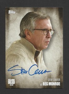 TOPPS THE WALKING DEAD SEASON 5 AUTOGRAPH CARD STEVE COULTER REG MONROE HORROR
