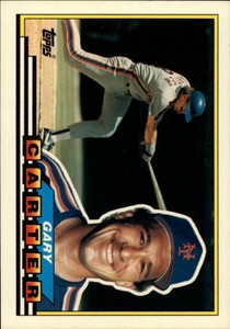 1989 Topps Big New York Mets Baseball Card #325 Gary Carter