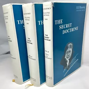 The Secret Doctrine Vol 1-3 HP Blavatsky Collected Writings 1979 7th Edition Lot - Imagen 1 de 19