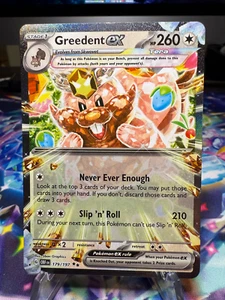 Greedent ex Pokemon TCG Obsidian Flames 179/197 Double Rare - Picture 1 of 2