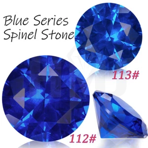 3-15mm Tanzanite Color Spinel Natural Flawless Loose Gemstone 5A Round Certified - Picture 1 of 21