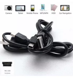 85cm USB 2.0 Hi-Speed A to mini-B 5 pin Cable Power & Data Lead - BULK 10 - Picture 1 of 2