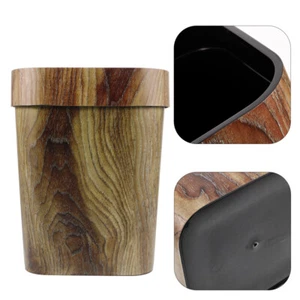Creative Imitated Wood Garbage Can for Home Bedroom Kitchen 14L - Picture 1 of 12