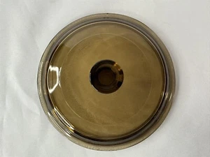Pyrex Corning Amber Glass Visions VISION P81C 6" Smooth Replacement Lid - Picture 1 of 4